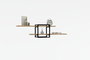 Hanah Home Estantería de pared Mone - Roble Zafiro